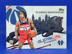 2025-26 Topps Flagship Basketball Clutch City Prospects Tre Johnson III RC #CC-6 - Picture 1 of 2