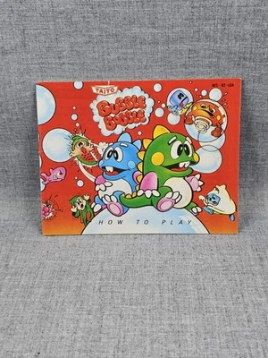 Bubble Bobble NES Manual Instruction Booklet ONLY Nintendo Entertainment System - Image 1 of 3