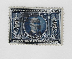 Scott # 326, 5 cents blue, Louisiana Purchase Expo, 1904, VF-XF - Picture 1 of 1
