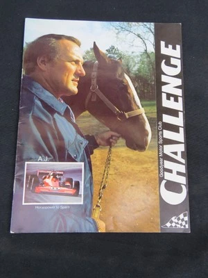 Goodyear Motor Sports Club Challenge Magazine - AJ Foyt Vol 1 No 2 1975 - Image 1 of 4