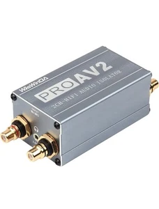 Pro AV2 2Channels RCA Noise Filter Hum Eliminator Ground Loop Isolator - Picture 1 of 6