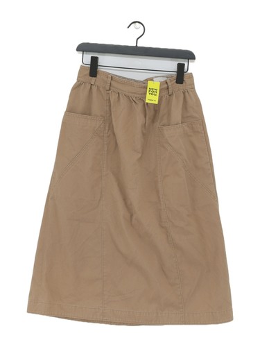 Coach Maxi Gonna Donna UK 12 Marrone Cotone con Poliestere Lunga Maxi