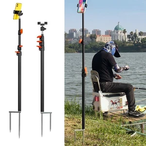 Aluminum Monopod Selfie Stick Stainless Steel Stake Stand for Camera Cellphone - Picture 1 of 14