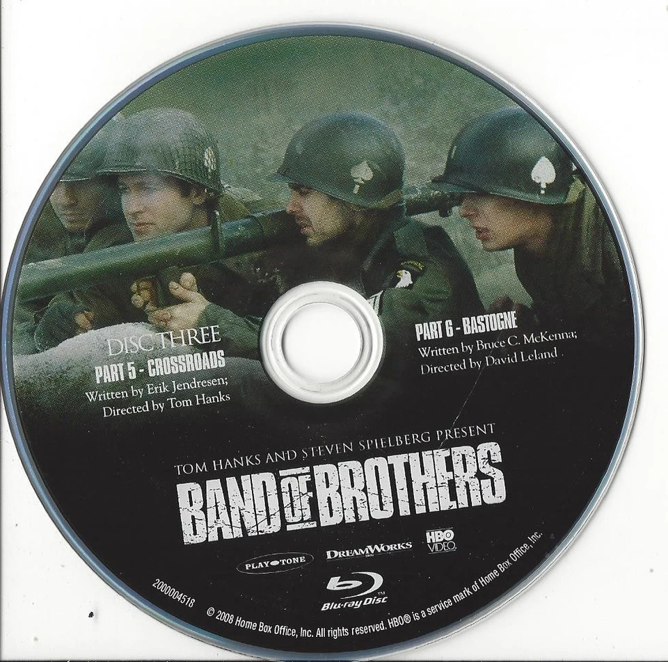 Band of Brothers HBO (Blu-Ray) диск 3 сменный диск США Только один диск - Изображение 1 из 1