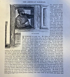 1874 American Trains Railroads Locomotives illustrated - Picture 1 of 5