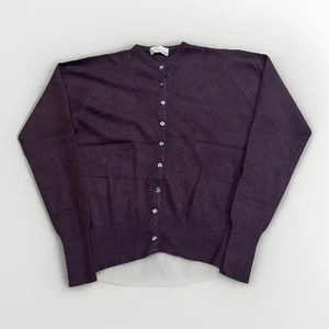 Suéter Cárdigan Teribus Vintage Marrón Cachemira Hecho en Escocia - Imagen 1 de 6