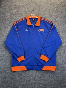 Men’s 2XL Adidas Cleveland Cavaliers Track Jacket Blue Orange NBA Retro Cavs - Picture 1 of 14