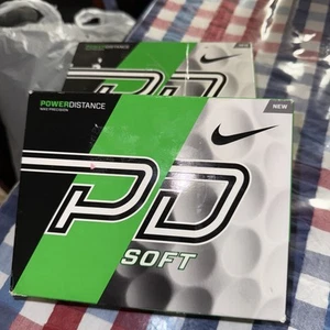 NIKE Precision Power Distance PD Soft New Box of 12 White Golf Balls Lot Of 2 - Picture 1 of 7