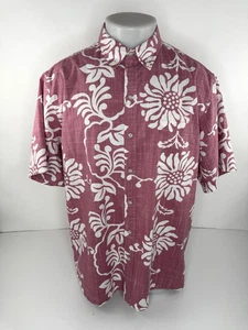 REYN SPOONER Limited Edition Reverse Print Floral Hawaiian L Shirt - EXCELLENT - Picture 1 of 4