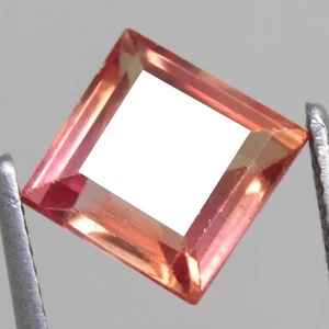 Natural 3.40 Ct Certified Montana Multi Color Sapphire 8x8 MM Square Gemstone - Picture 1 of 4
