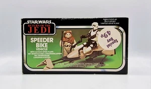 VINTAGE STAR WARS ✧ SPEEDER BIKE ✧ UNUSED BI-LOGO BOXED MIB E161 - Picture 1 of 13