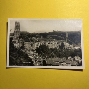 CARTOLINA PICCOLA BIANCO E NERO COLLEZIONE FRIBOURG  - Imagen 1 de 2