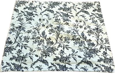 Laura Ashley Acolchado Falsa Estándar Negro Blanco Rosas Floral Algodón Casa de Campo Foto 1 de 4