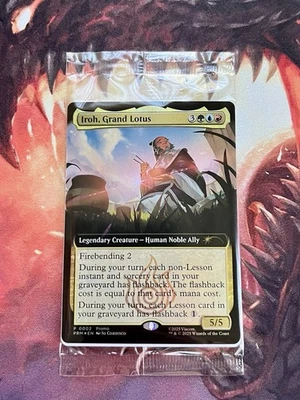 SEALED Iroh, Grand Lotus Promo Extended Art Foil BoxLunch Magic Avatar Card MTG - Image 1 of 4