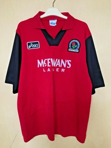FC BLACKBURN ROVERS 1995 1996 AWAY FOOTBALL JERSEY SOCCER MAGLIA SHIRT VINTAGE Cover