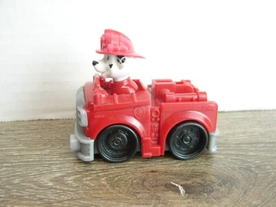 Nickelodeon Paw Patrol Rescue Racers MARSHALL Fire Truck Red SPIN MASTERS 3" - Image 1 of 4