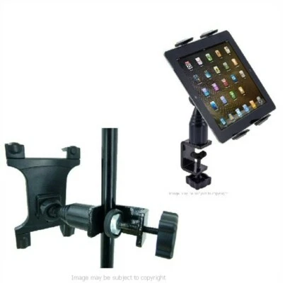 Heavy Duty Secure Table / Desk / Music Mic Stand Holder Mount for Apple iPad AIR - Image 1 of 4