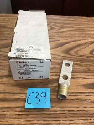 Box Of 10 Burndy YA292LN - 502422 Copper Compression Lug 2 Hole 250 Kcmil - Image 1 of 4