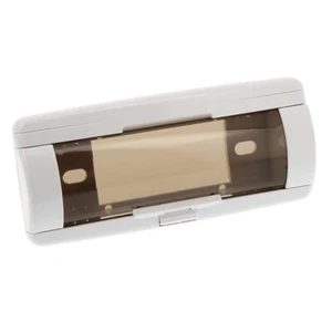 maxxcount Marine 1DIN radio cover with disc, splash protection, white - Picture 1 of 2
