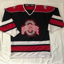 Ohio State Buckeyes Hockey Jersey Black By Colosseum Mens XXL
