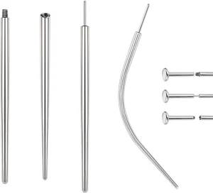 14G 16G 18G 20G Piercing Taper, Stainless Steel Threadless Insertion Pin Screw o - Picture 1 of 12