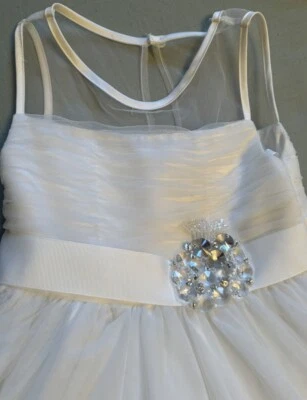 Vestido Alfred Angelo Niña Flor ~ Disney Cuento de Hadas Bodas Talla 6x Foto 1 de 3