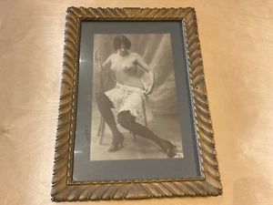 vintage 1920s photograph framed nude woman - Picture 1 of 4