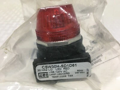 New! WEG CSW30H-SD1D61 Pilot Light (#50008) - Image 1 of 4
