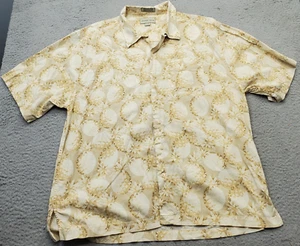 Cutter & Buck Hawaiian Shirt Mens XL Multi Pineapple Roadway Express Button Down - Picture 1 of 9