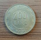 Italie; Pièce De 200 Lire 1988 En Bronze-Alu (#2691)