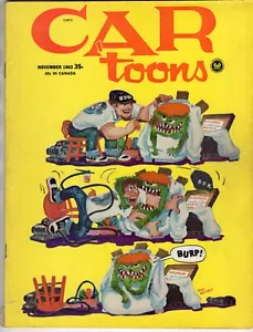 CARtoons #14 Nov 1963 Peterson Magazine ED Big Daddy ROTH Hot Rod DRAG - Picture 1 of 2