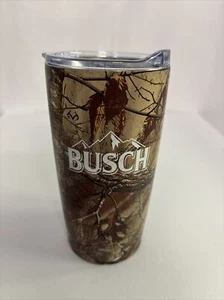Busch Tumbler, Travel Cup 20 Oz Camouflage, stainless steel, with lid, NEW - Picture 1 of 4