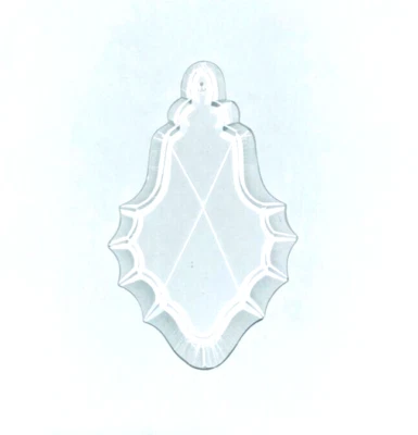 Прозрачная богемская хрустальная пластина подвеска 115 мм для люстр - Изображение 1 из 4