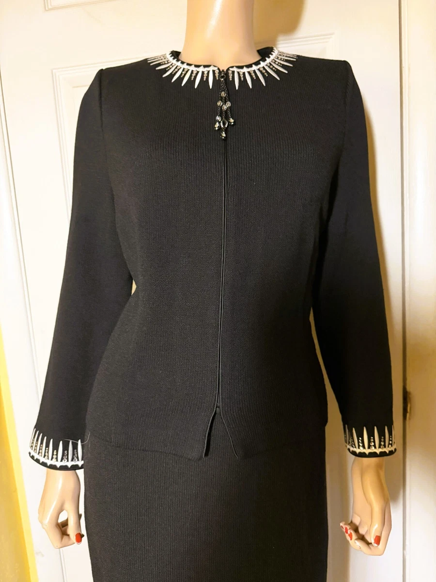 ST.JOHN EVENING ニット イエローテーラードジャケット S ST.JOHN