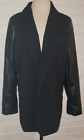 Women&#39;s Kaari Blue Black Cozy Luxe Blazer Coat Jacket Size 2XL