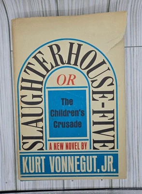 SLAUGHTERHOUSE-FIVE Курт Воннегут-младший 1969 ПЕРВОЕ ИЗДАНИЕ Седьмое издание VG/G - Изображение 1 из 4