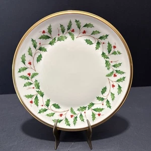 Lenox Dimension Collection Holly Berry Holiday Bread Butter Plate - 6 5/8” - Picture 1 of 4