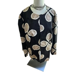 Neu mit Etikett Snazzy Chicos kurze moderne gefütterte Jacke Blazer Gr. 2 (12/14) L Blumenmuster - Bild 1 von 5