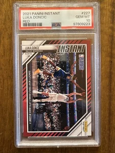 LUKA DONCIC 2021 Panini Instant Red #227 Lakers Mavs #/99 PSA 10 Gem - Picture 1 of 2