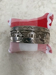 Storyteller Sterling Cuff Bracelet - Picture 1 of 5