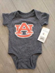 Auburn University Tigers Logo Kleinkind 12 Monate grau Einteiler Kurzarm - Bild 1 von 4