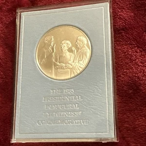 1985 Presidential Inaugural Eyewitness Commemorative Silver Medal - Picture 1 of 4