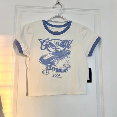 GM Chevrolet X Forever 21 (M) Nuevo con Etiquetas Licencia Oficial Corvette Mercancía Bebé T Foto 1 de 4