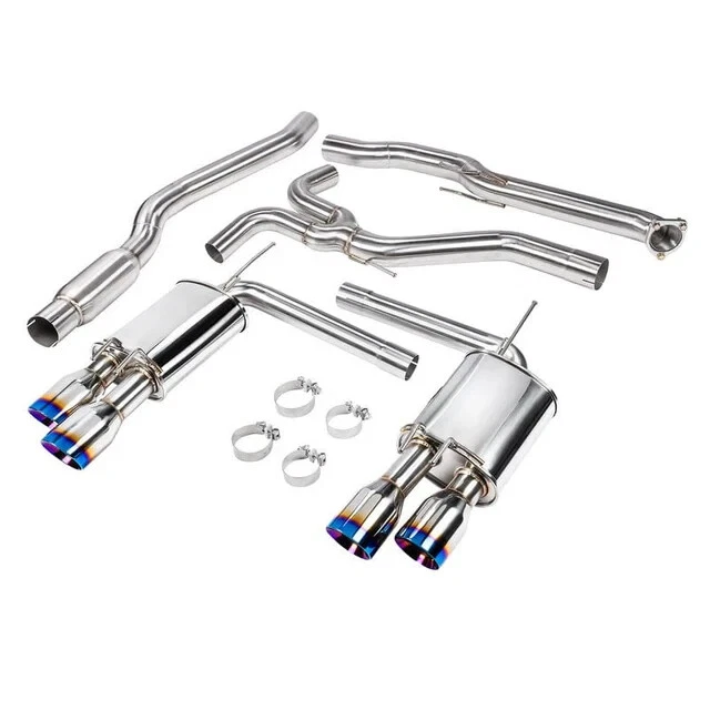 DC SPORTS BURNT TIP CAT BACK QUAD EXIT EXHAUST SYSTEM FOR 18-21 HONDA ACCORD Foto 1 de 4