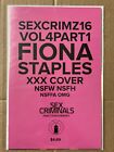 Sex Criminals #16 Fiona Staples XXX Variant Image 2017 Sealed polybag Image