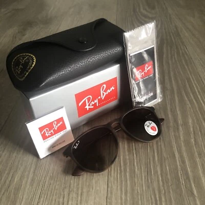 Ray-Ban Erika RB4171 Tortoise Matte / Gradient Brown Polarized Sunglasses - Image 1 of 4