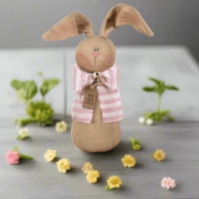 Primitive Spring Easter Honey and Me Dex the Bunny 8" - Image 1 of 2