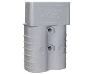 Anderson Power Products SB350 Forklift Battery Connector Plug Gray SB 350 906-BK - Picture 1 of 5