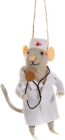 Sass & Belle Felt Doctor Mouse Christmas Tree Decoration - Gifts for Doctors