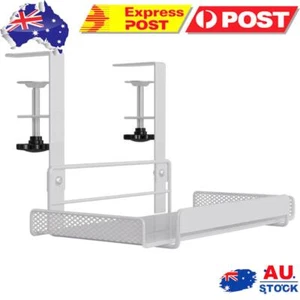 Under Table Cable Management Rack Adjustable Thickness Metal Mesh Cable Holder - Afbeelding 1 van 11